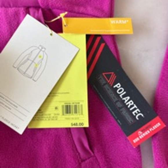 All in Motion Women's Polartec Fleece Polar Jacket Size S-M Pink Loose Fit - Picture 6 of 12